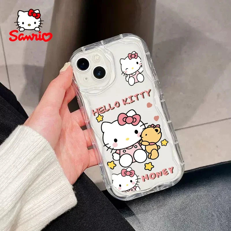 Hellokitty Mobile Phone Shell Iphone16 Pro Max Girls Iphone Case Cinnamoroll Anime Accessory Phone Case Sanrio Gift
