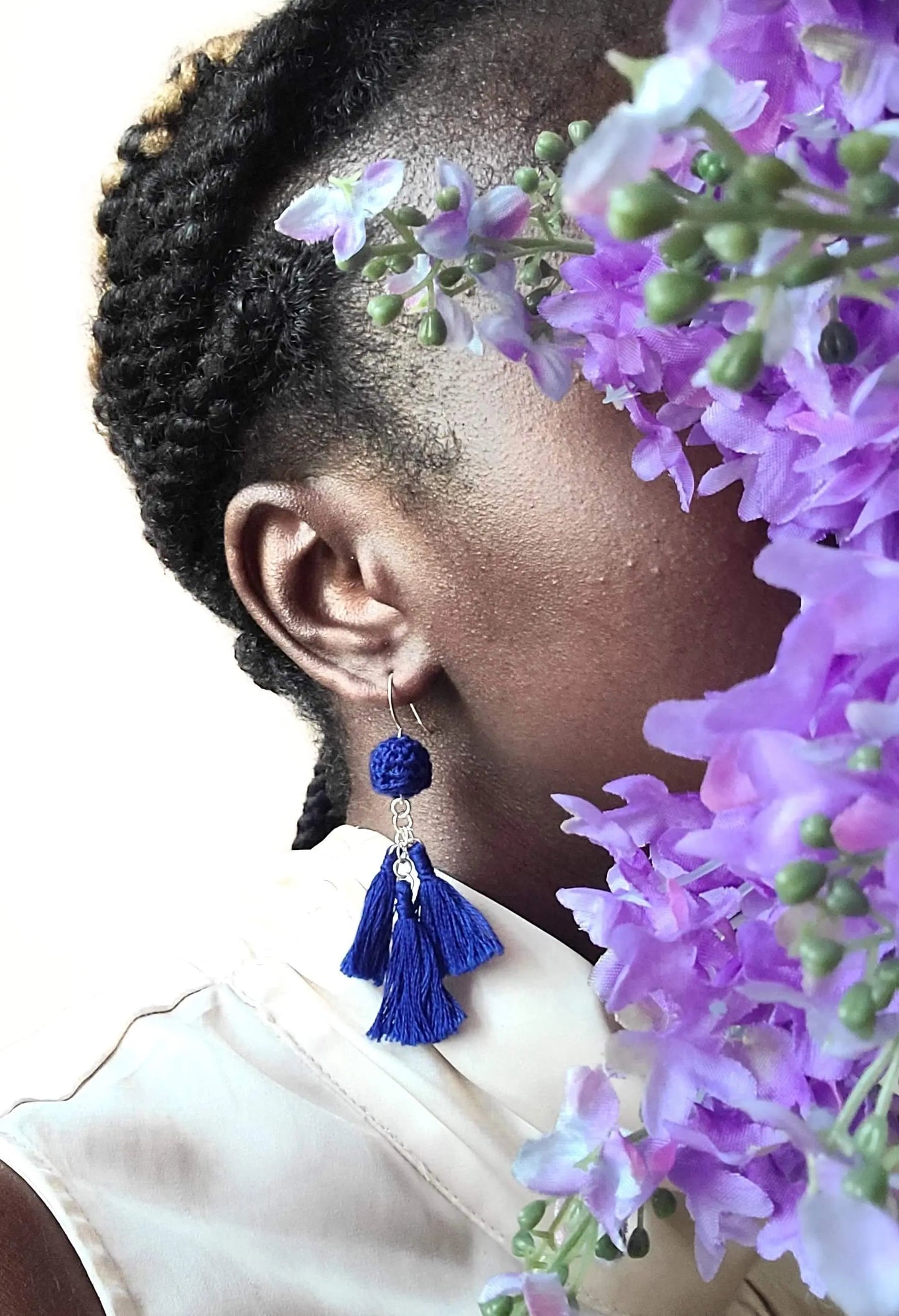 Statement Ball Tassel Earrings-1