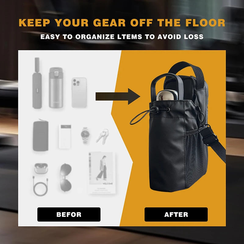 Magnetic Gym Bag Unisex,Unisex Small Gym Bag,Magnetic Water Bottle Holder For GymGym Bag For Gym,Sports, Trave For Cycling