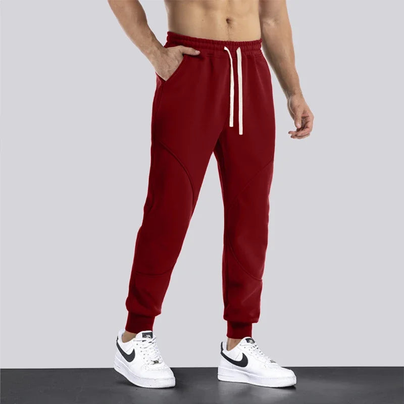 New Arrive Autumn Winter Plush Thickened Sports Pants for Men Warm Casual Joggers Pants Leggings for Men Sweatpants