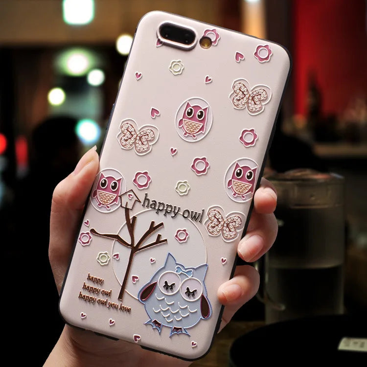 For iPhone 16e 2025 Case Cartoon 3D Relief Soft Silicone Cover for iPhone 16e Phone Back Cases for Apple iPhone16E Emboss Coques
