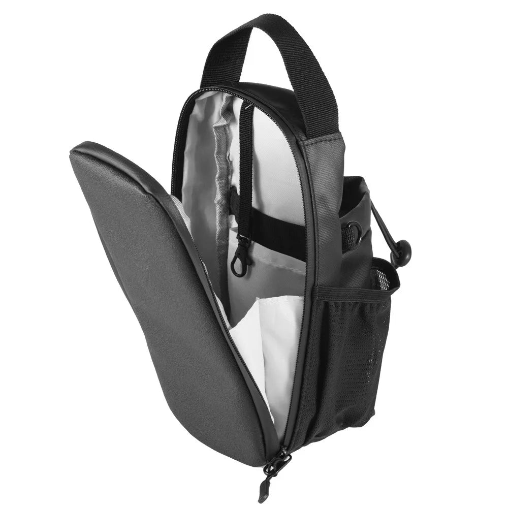 Magnetic Water Bottle Sling Bag Pull Cord Multi-layer Gym Bottle Bag Convenience with Shoulder Strap Crossbody Sports Bag