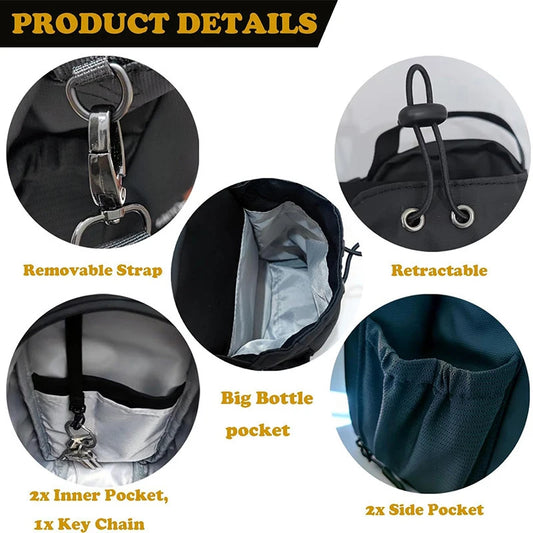 Magnetic Gym Bag Unisex,Unisex Small Gym Bag,Magnetic Water Bottle Holder For GymGym Bag For Gym,Sports, Trave For Cycling