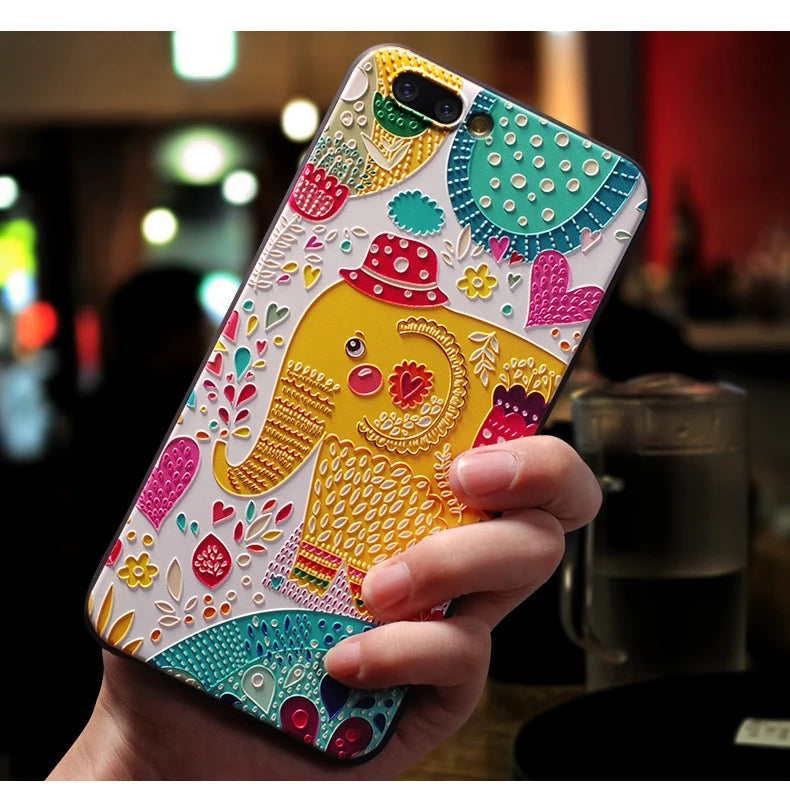 For iPhone 16e 2025 Case Cartoon 3D Relief Soft Silicone Cover for iPhone 16e Phone Back Cases for Apple iPhone16E Emboss Coques