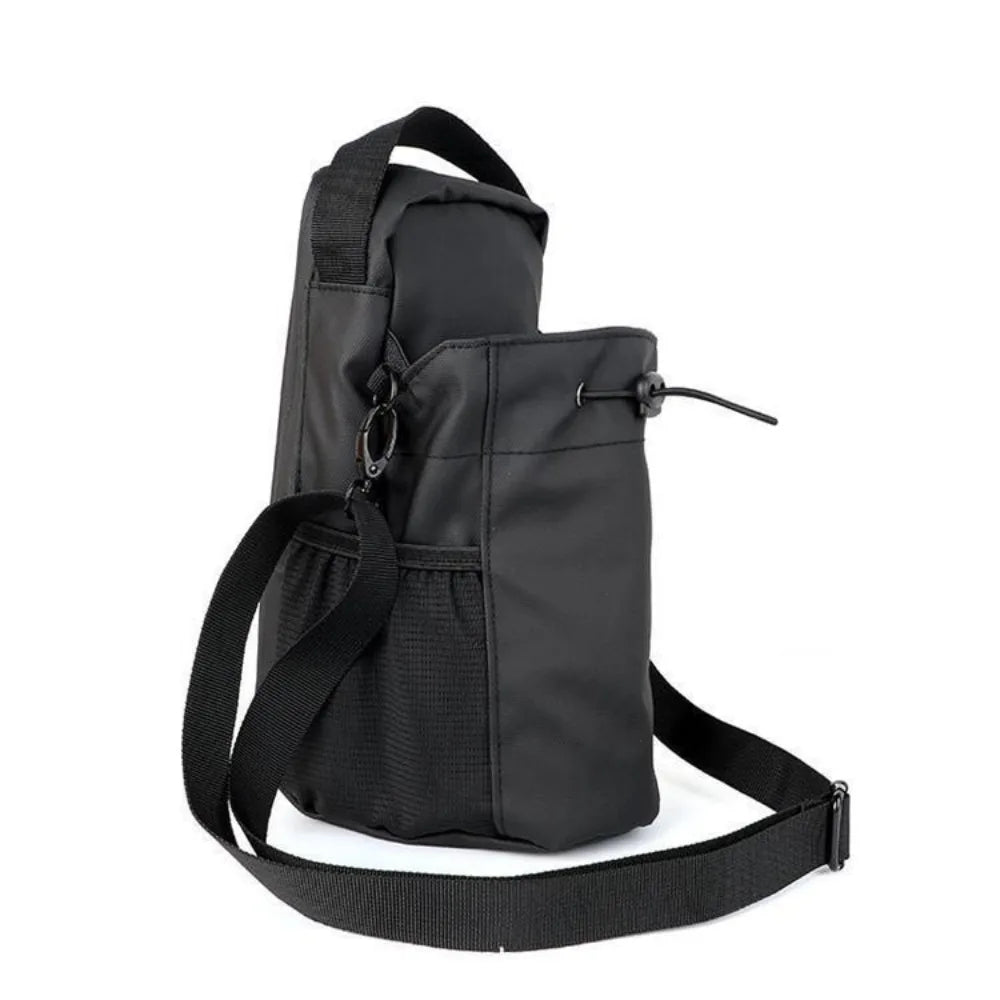 Large Capacity Magnetic Water Bottle Bag with Shoulder Strap Portable Gym Specific Water Cup Holder Multi-Pocket Magnet Gym Bag