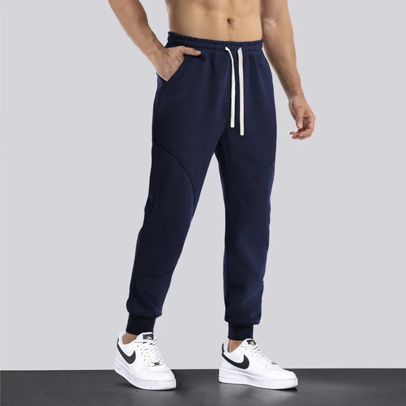 New Arrive Autumn Winter Plush Thickened Sports Pants for Men Warm Casual Joggers Pants Leggings for Men Sweatpants