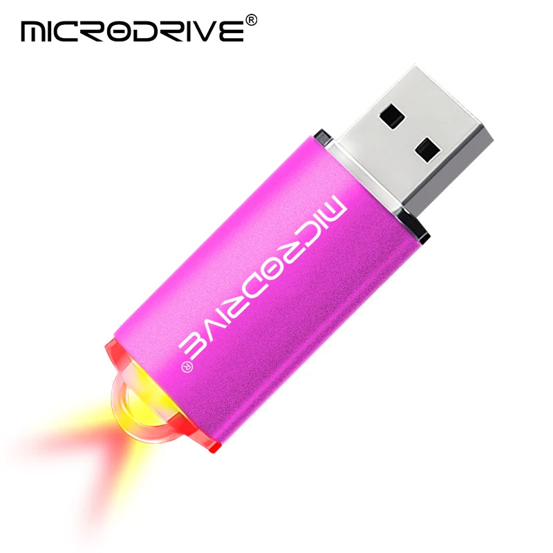 LED Lighting USB Flash drive USB2.0 Pendrive 512GB 256GB 128GB 64GB 32GB cle USB Stick system PenDrive 4GB 8GB 16GB flash disk