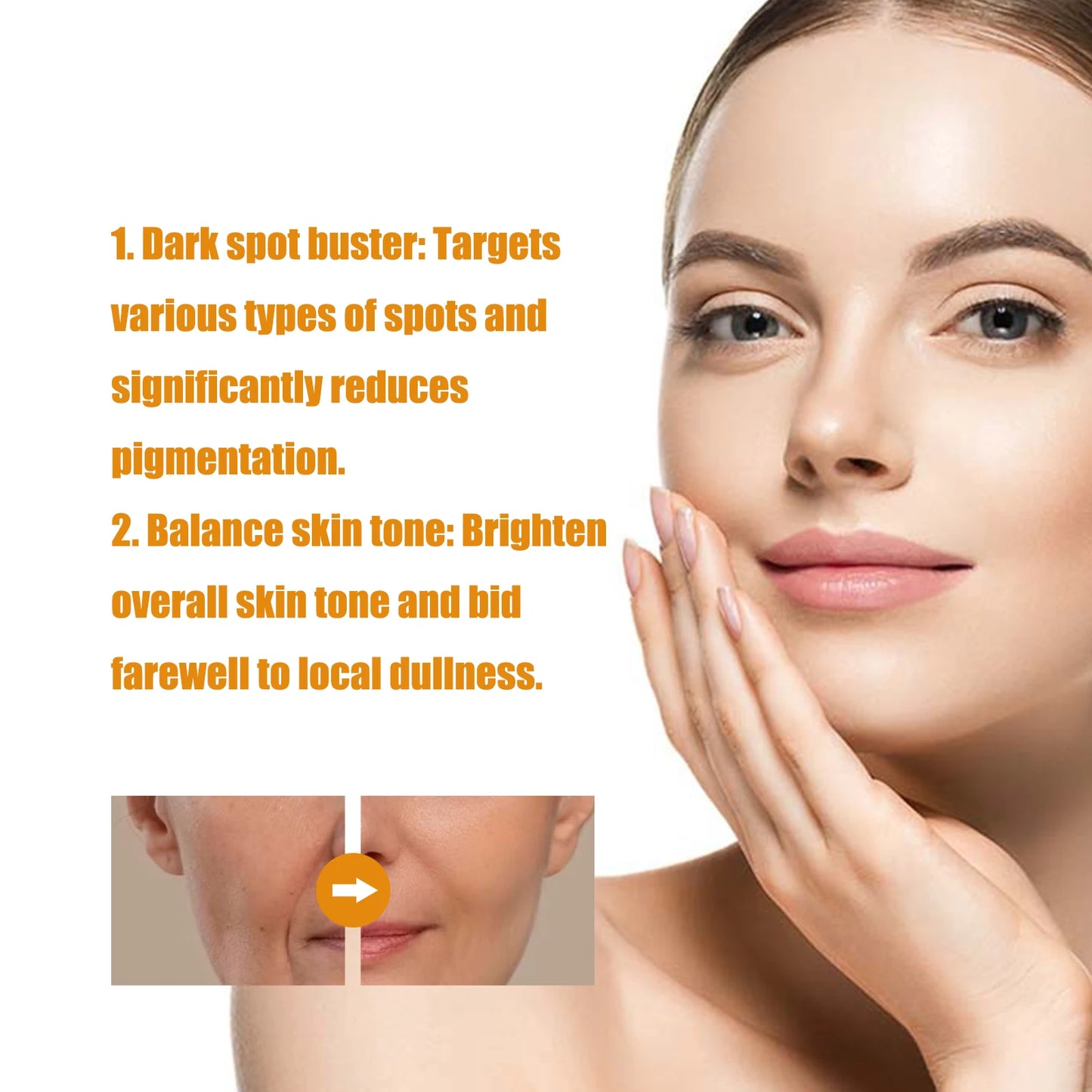 Brighten Skin Essence, Improve Melanin, Revitalize and Smooth Body Skin Care, Moisturize and Nourish Skin Care Products