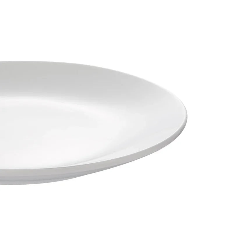 12-Piece White Stoneware Dinnerware Set 4 Dishwasher Microwave Safe Elegant Tableware Bowls Plates Ideal Formal Casual Use