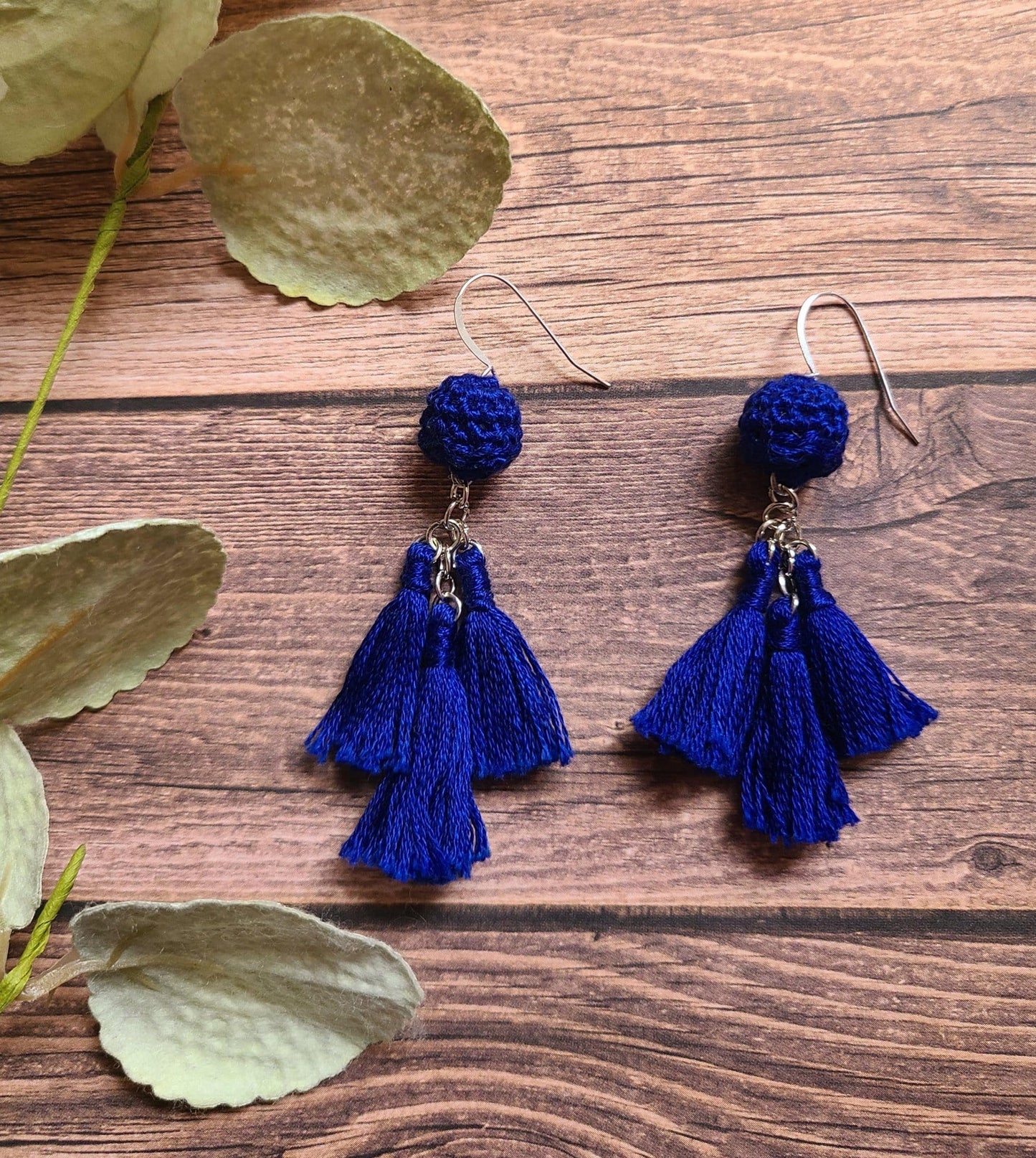 Statement Ball Tassel Earrings-3