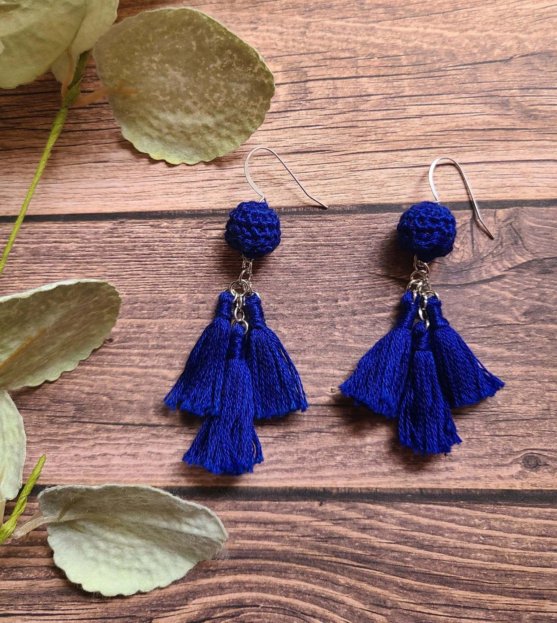 Statement Ball Tassel Earrings-3