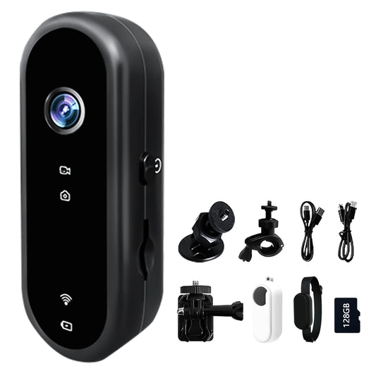 WIFI 1080P Action Camera Rideable Cam With Waterproof Shell Bike Camera Friendly for Travel Records Vlog Action Premium Portable