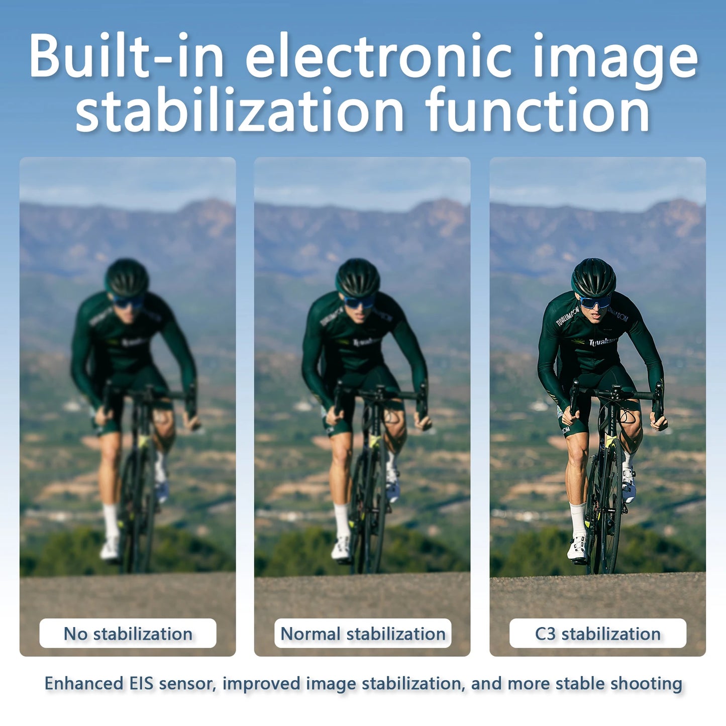 WIFI 1080P Action Camera Rideable Cam With Waterproof Shell Bike Camera Friendly for Travel Records Vlog Action Premium Portable