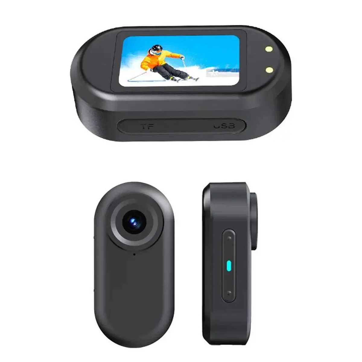 ABAC-HD1080P Mini Vlog Camera Wireless Portable Action Body Cam For Sports Travel Photography Pocket Sized Video Recorder