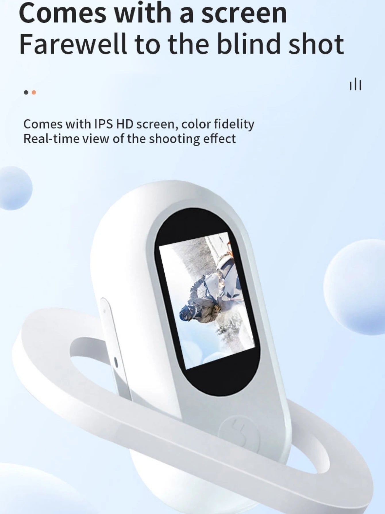 1080P Action Camera 1080P Portable Versatile Mount Anywhere for Travel Pets Ride Sport Vlog Mini Wireless Camera with Carry box