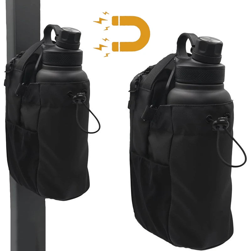 Magnetic Gym Bag Unisex,Unisex Small Gym Bag,Magnetic Water Bottle Holder For GymGym Bag For Gym,Sports, Trave For Cycling