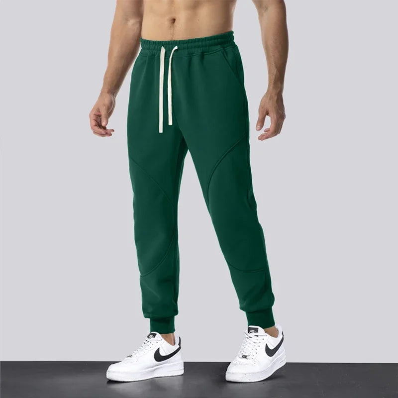 New Arrive Autumn Winter Plush Thickened Sports Pants for Men Warm Casual Joggers Pants Leggings for Men Sweatpants