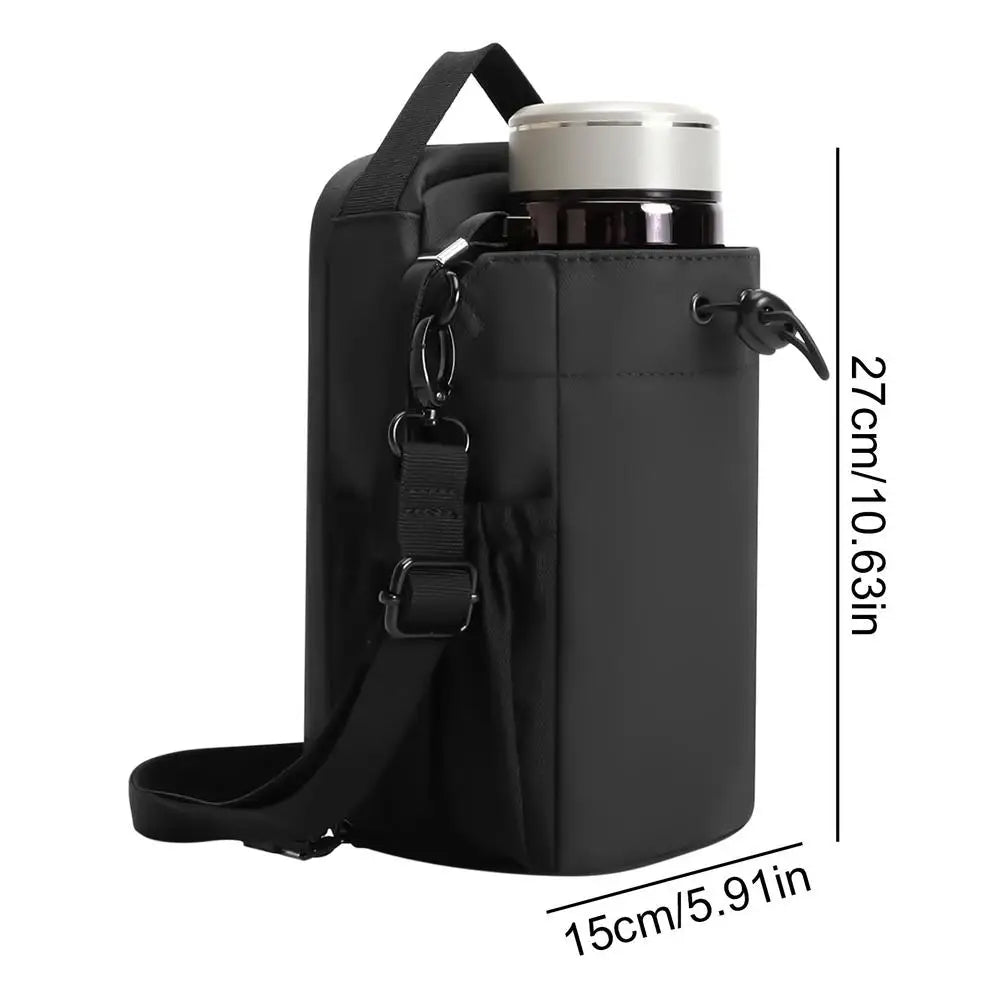 Gym Magnetic Bottle Bag Water Bottle Carrier With Strap Quick-Access Gym Storage Pouch For Hiking Camping Cycling Riding bag